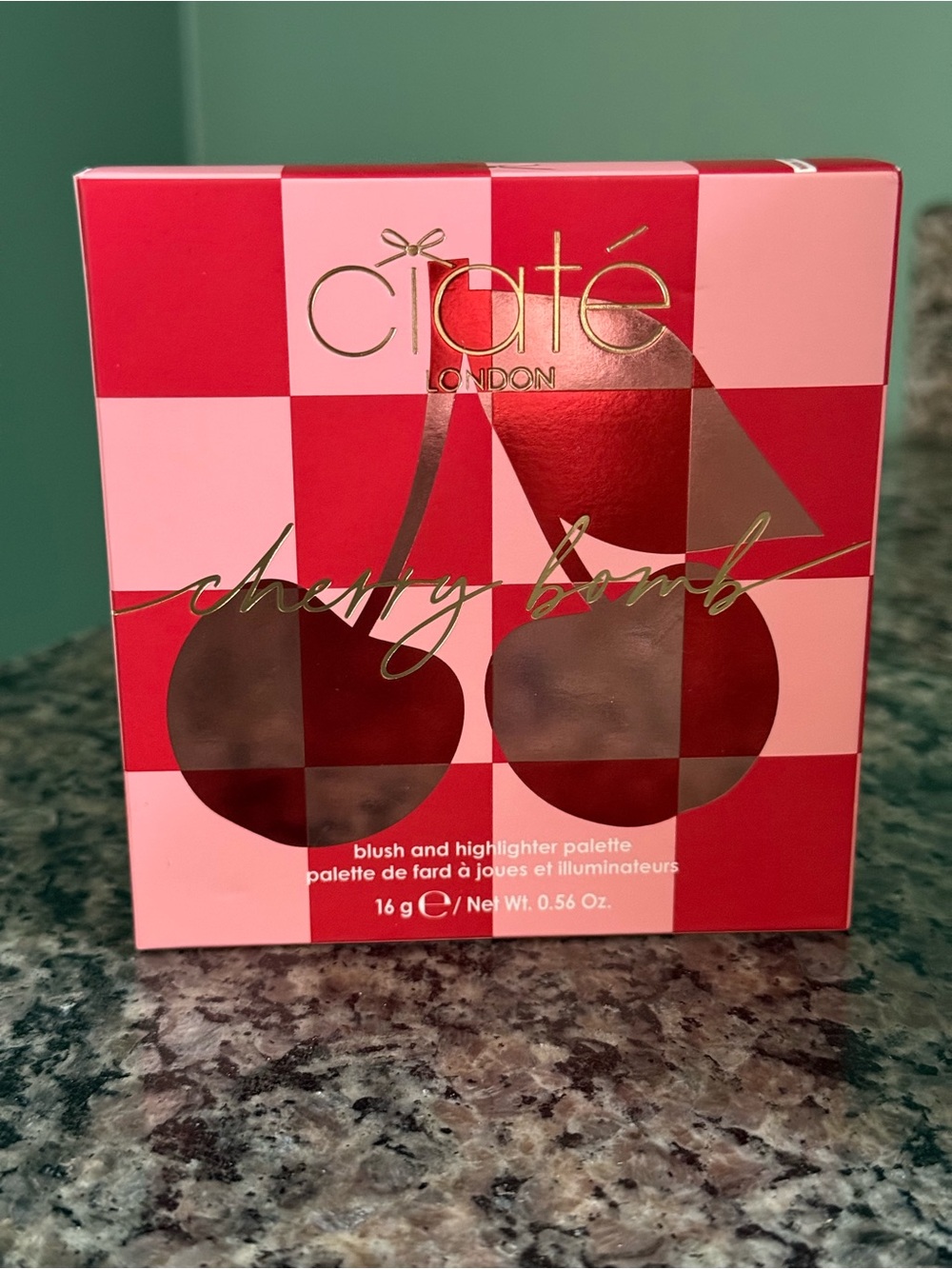 Ciaté Cherry Bomb Blush & Highlighter Palette NEW